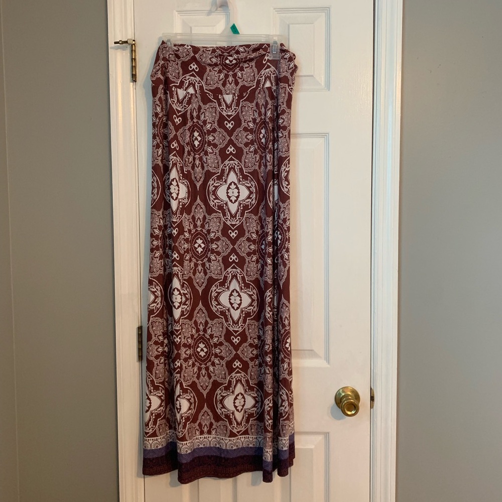 Maxi skirt with pattern from Charlotte Russe